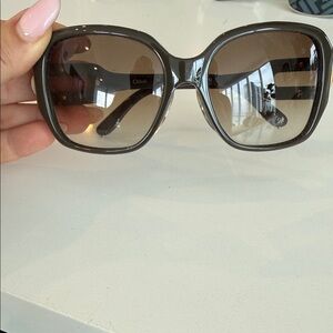 Chloe Dark Brown Oversized Sunglasses